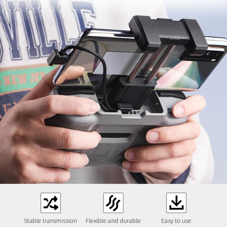 BRDRC Converting Data Cable for DJI Mini 4 Pro / Mavic 3 / Air 2 / Air 2S, Type:30cm Type-C to Android + Holder - Cable & Adapter by BRDRC | Online Shopping UK | buy2fix