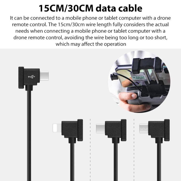 BRDRC Converting Data Cable for DJI Mini 4 Pro / Mavic 3 / Air 2 / Air 2S, Type:30cm Type-C to Android - Cable & Adapter by BRDRC | Online Shopping UK | buy2fix