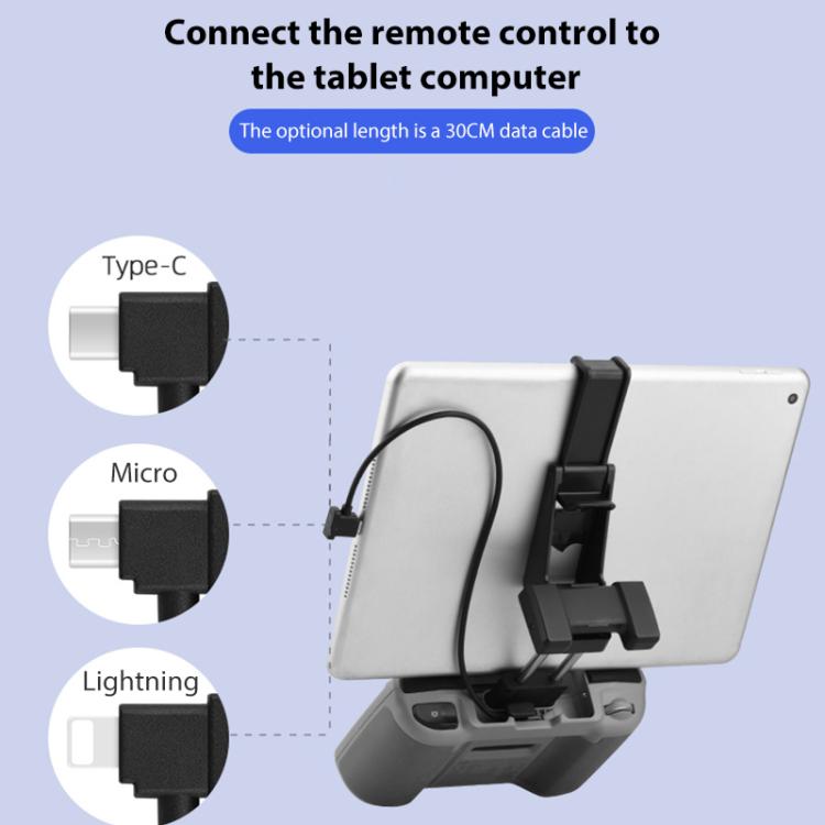 BRDRC Converting Data Cable for DJI Mini 4 Pro / Mavic 3 / Air 2 / Air 2S, Type:30cm Type-C to 8 Pin + Holder - Cable & Adapter by BRDRC | Online Shopping UK | buy2fix