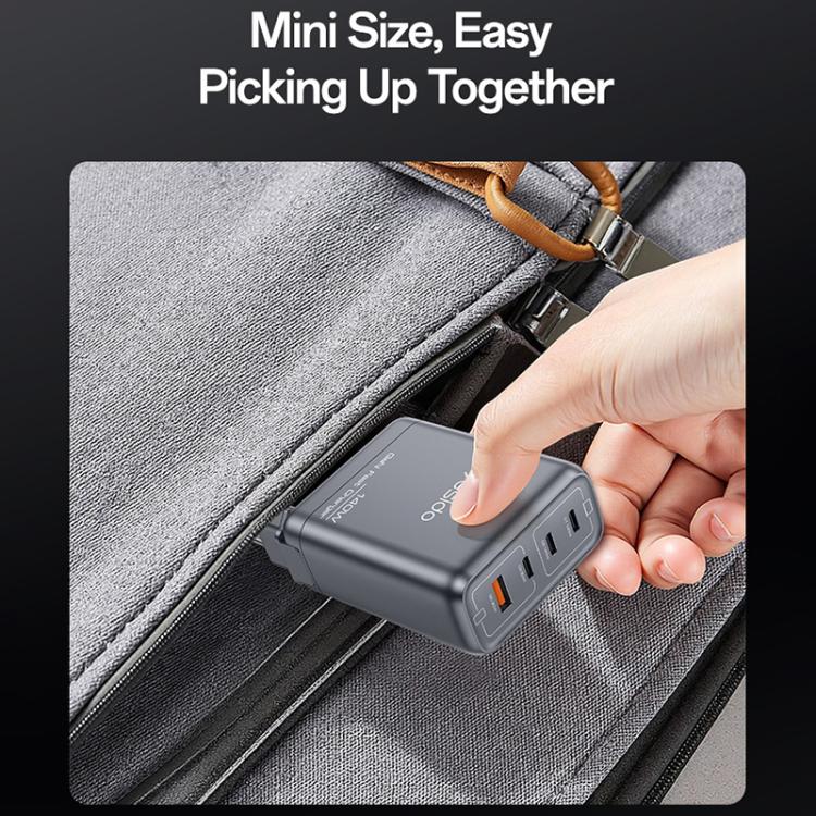 Yesido YC143 140W 4 Ports GaN Fast Charging Charger, 3 x USB-C / Type-C, 1 x USB-A(US Plug) - USB Charger by Yesido | Online Shopping UK | buy2fix