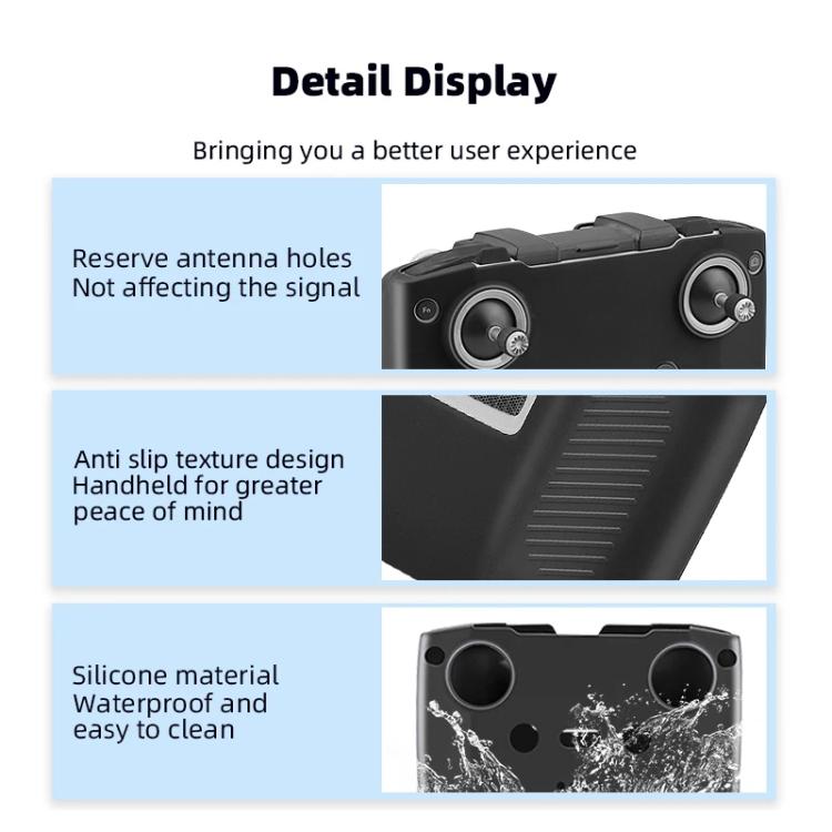 For DJI RC-N2 / RC-N1 BRDRC Remote Control Shockproof Anti-scratch Silicone Case(Grey) - Others by BRDRC | Online Shopping UK | buy2fix