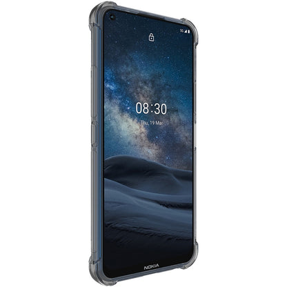 For Nokia 8.3 5G IMAK All-inclusive Shockproof Airbag TPU Case with Screen Protector(Transparent Black) - Nokia Cases by imak | Online Shopping UK | buy2fix