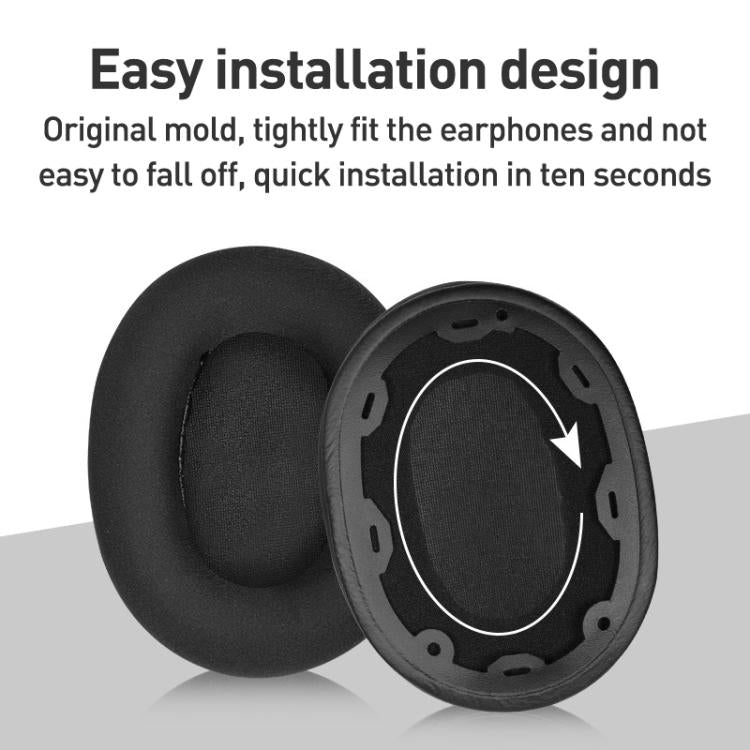 2pcs Magic Ice Skin Earphone Replacement Earpads Pads For Sony INZONE H9 / H7 / WH-G900N(Black Purple) - Earmuff & Pad by buy2fix | Online Shopping UK | buy2fix