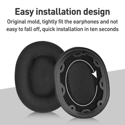 2pcs Magic Ice Skin Earphone Replacement Earpads Pads For Sony INZONE H9 / H7 / WH-G900N(Black Purple) - Earmuff & Pad by buy2fix | Online Shopping UK | buy2fix