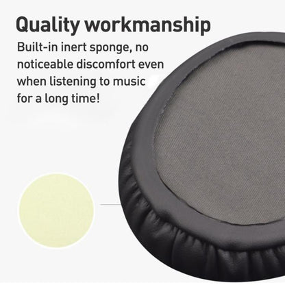 2pcs Ice Silk Cloth Earphone Replacement Earpads Pads For Sony WH-CH700N / MDR-ZX780 / ZX770(Black) - Earmuff & Pad by buy2fix | Online Shopping UK | buy2fix