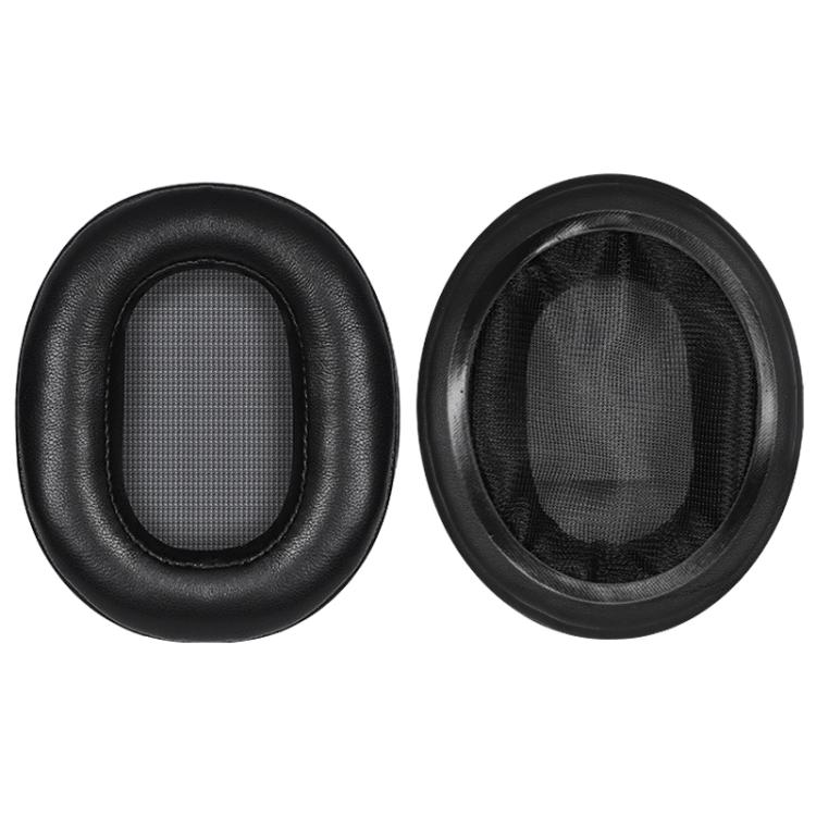 2pcs Lambskin Earphone Replacement Earpads Pads For Sony MDR-1Abt(Black) - Earmuff & Pad by buy2fix | Online Shopping UK | buy2fix