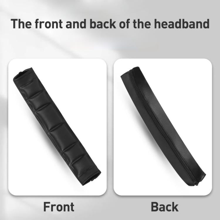 Headphone Protein Leather Headband Protective Cover For Sony MDR-1A / MDR-1ADAC / MDR-1Abt(Black Red) - Earmuff & Pad by buy2fix | Online Shopping UK | buy2fix