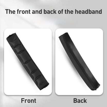 Headphone Protein Leather Headband Protective Cover For Sony MDR-1A / MDR-1ADAC / MDR-1Abt(Black Red) - Earmuff & Pad by buy2fix | Online Shopping UK | buy2fix