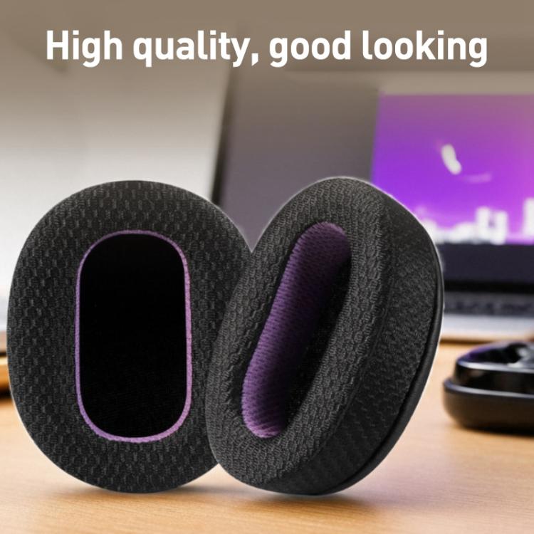 2pcs Breathable Mesh Earphone Replacement Earpads Pads For Sony WH-CH710N / WH-CH720N(Black Purple) - Earmuff & Pad by buy2fix | Online Shopping UK | buy2fix