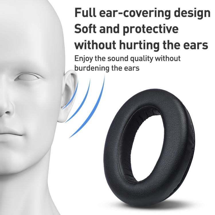 2 Pack Breathable Mesh Earphone Replacement Earpads Pads For Sony WH-XB910N(Black Purple) - Earmuff & Pad by buy2fix | Online Shopping UK | buy2fix