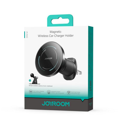 JOYROOM JR-ZS502 15W Magnetic Wireless Car Charger Holder(Black) - Wireless Charger Holders by JOYROOM | Online Shopping UK | buy2fix