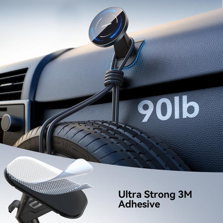 JOYROOM JR-ZS502 15W Magnetic Wireless Car Charger Holder(Black) - Wireless Charger Holders by JOYROOM | Online Shopping UK | buy2fix