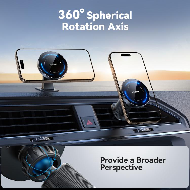 JOYROOM JR-ZS502 15W Magnetic Wireless Car Charger Holder(Black) - Wireless Charger Holders by JOYROOM | Online Shopping UK | buy2fix