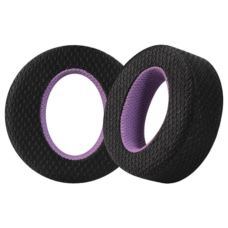 1 Pair Breathable Mesh Earphone Replacement Earpads Pads For Sony Playstation 5 PS5(Black Purple) - Earmuff & Pad by buy2fix | Online Shopping UK | buy2fix