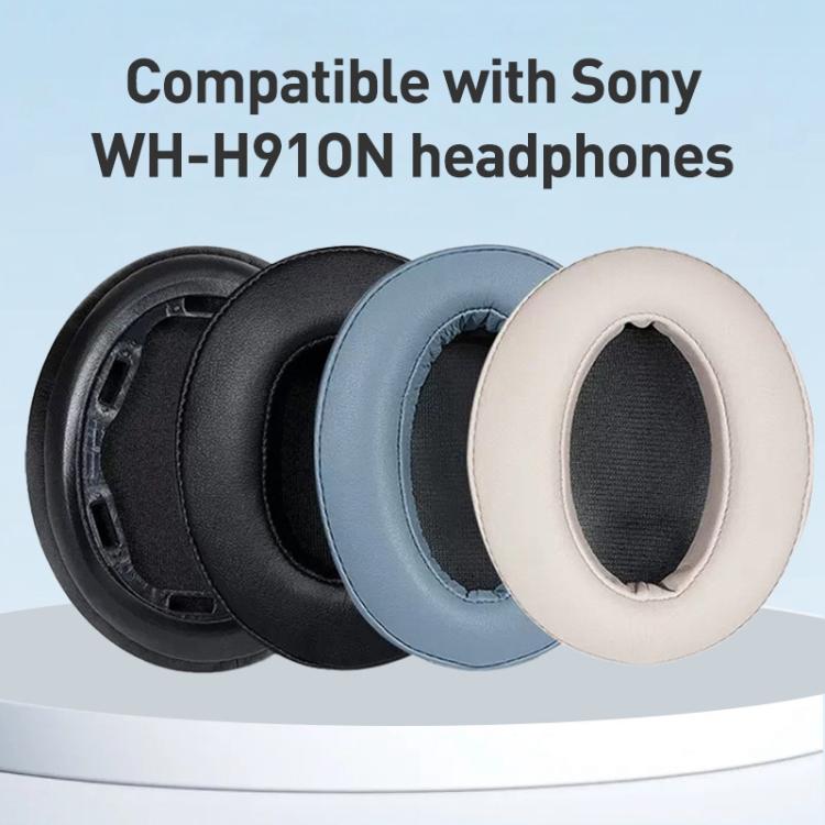 2pcs Protein Leather Earphone Replacement Earpads Pads For Sony WH-H910N(Gold) - Earmuff & Pad by buy2fix | Online Shopping UK | buy2fix