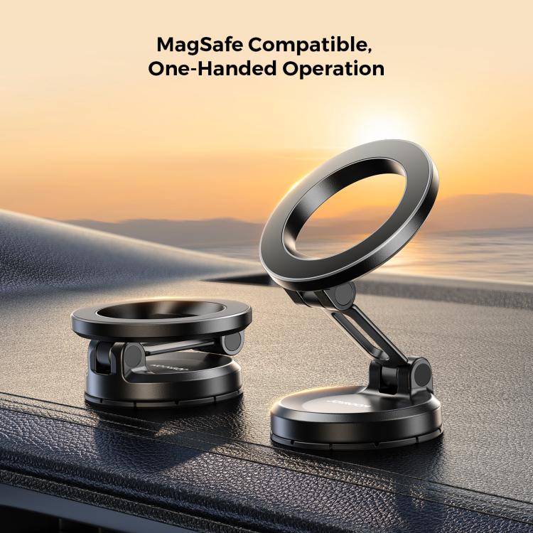 JOYROOM JR-ZS505 Foldable Magsafe Magnetic Car Phone Holder(Black) - Universal Car Holders by JOYROOM | Online Shopping UK | buy2fix
