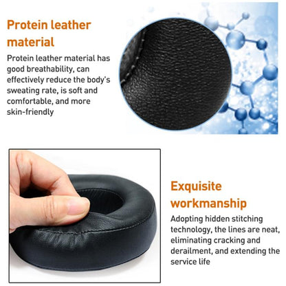 2pcs Protein Leather Earphone Replacement Earpads Pads For Sony MDR-HW700(Black) - Earmuff & Pad by buy2fix | Online Shopping UK | buy2fix