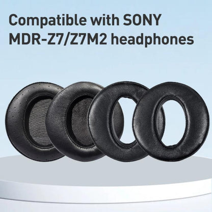 2pcs Lambskin Earphone Replacement Earpads Pads For Sony MDR-Z7 / MDR-Z7M2(Black) - Earmuff & Pad by buy2fix | Online Shopping UK | buy2fix