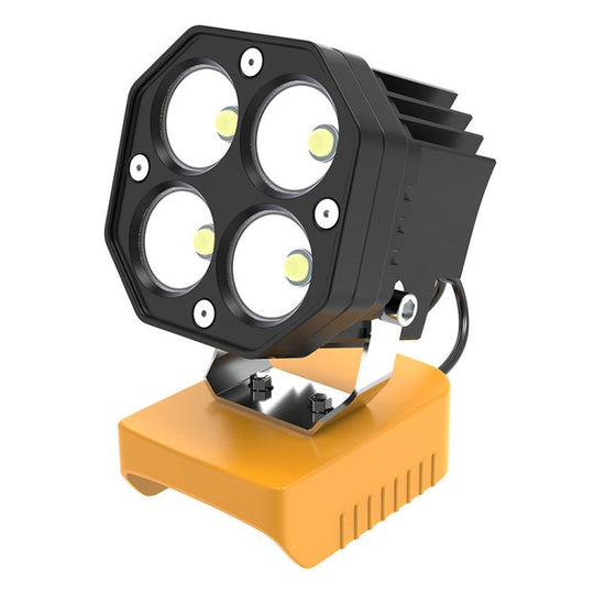 For DeWALT DCB Series 18V / 20V Lithium Battery 6500K 6000LM 40W Portable Outdoor LED Work Light(Yellow)