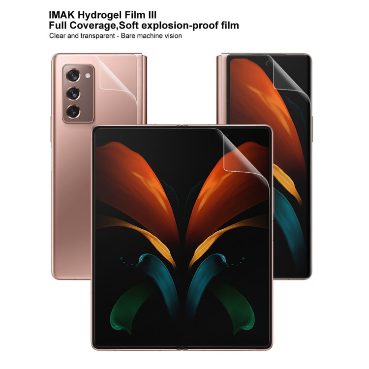 3 PCS / Set IMAK Hydrogel Film III Full Coverage Screen Protector for Samsung Galaxy Z Fold2 5G - For Samsung by imak | Online Shopping UK | buy2fix