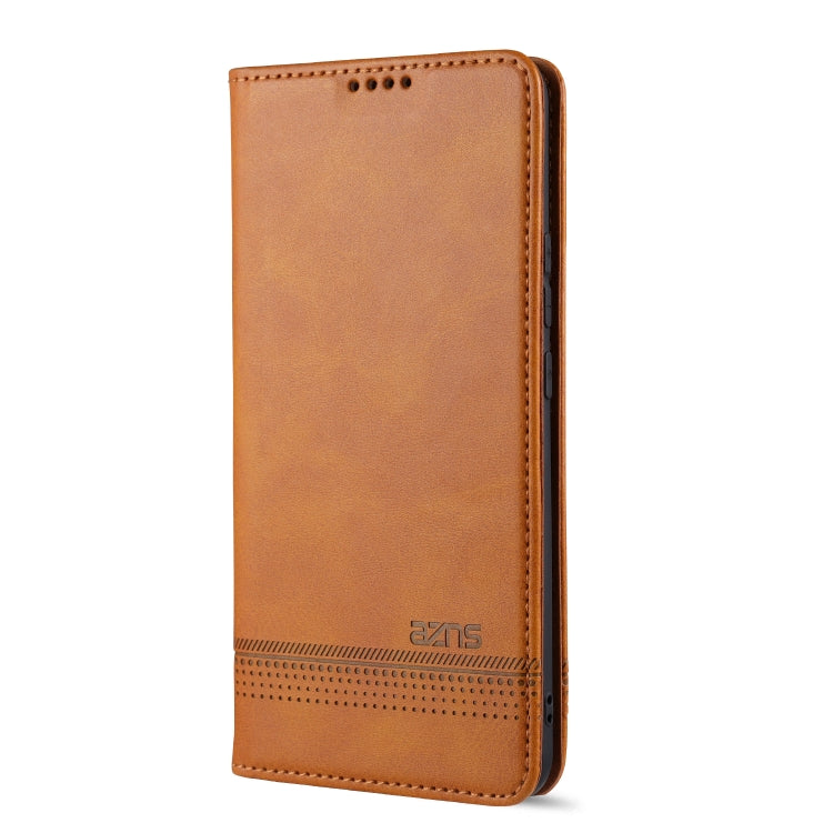 For Huawei Nova 7 AZNS Magnetic Calf Texture Horizontal Flip Leather Case with Card Slots & Holder & Wallet(Light Brown) - Huawei Cases by AZNS | Online Shopping UK | buy2fix