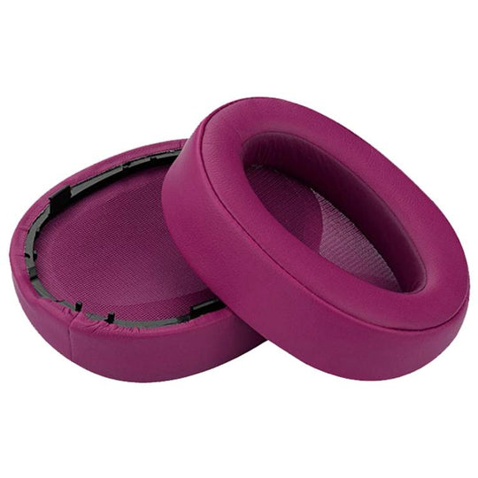 1 Pair Protein Leather Earphone Replacement Earpads Pads For Sony MDR-100A / MDR-100AAP / DR-H600A(Bordeaux Red)