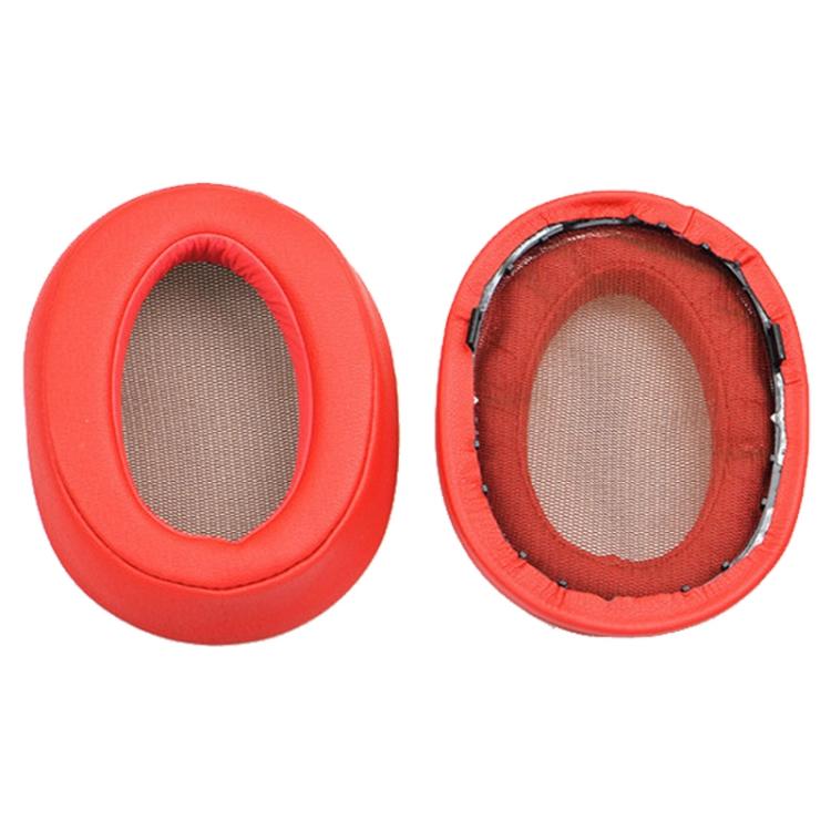 1 Pair Protein Leather Earphone Replacement Earpads Pads For Sony MDR-100A / MDR-100AAP / DR-H600A(Red) - Earmuff & Pad by buy2fix | Online Shopping UK | buy2fix
