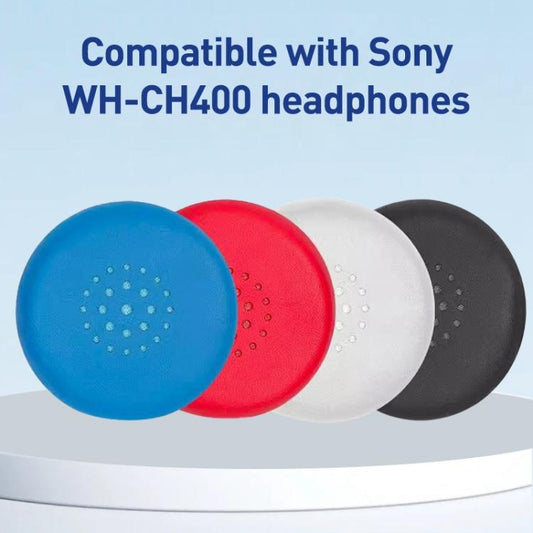 2pcs Protein Leather Earphone Replacement Earpads Pads For Sony WH-CH400(Grey) - Earmuff & Pad by buy2fix | Online Shopping UK | buy2fix