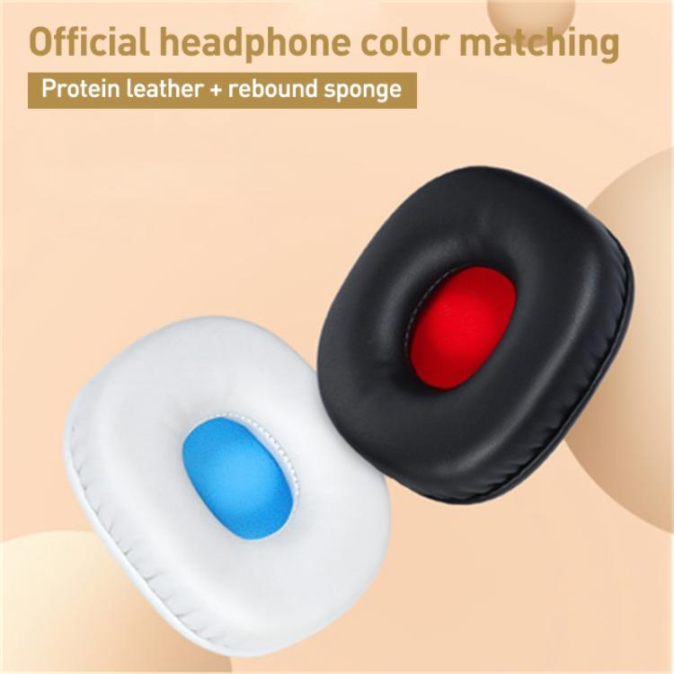 2pcs Protein Leather Earphone Replacement Earpads Pads For Sony NWZ-WH505 / NWZ-WH303(Black Red Net) - Earmuff & Pad by buy2fix | Online Shopping UK | buy2fix