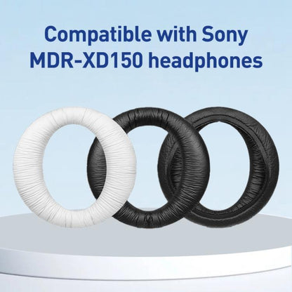 2pcs Frog Skin Earphone Replacement Earpads Pads For Sony MDR-XD150(White) - Earmuff & Pad by buy2fix | Online Shopping UK | buy2fix