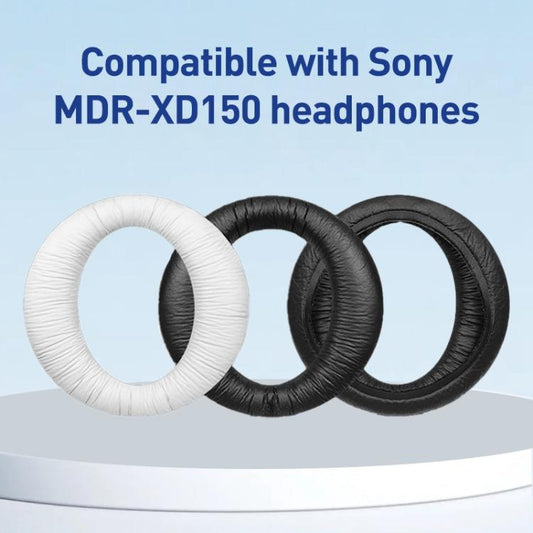 2pcs Frog Skin Earphone Replacement Earpads Pads For Sony MDR-XD150(White) - Earmuff & Pad by buy2fix | Online Shopping UK | buy2fix