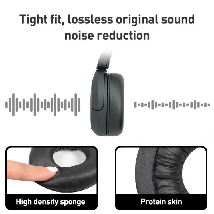 Headphone Protein Leather Headband Protective Cover For Sony WH-CH520(Grey) - Earmuff & Pad by buy2fix | Online Shopping UK | buy2fix