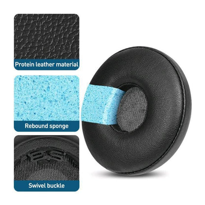 2pcs Protein Leather Earphone Replacement Earpads Pads For Sony H810N(Black) - Earmuff & Pad by buy2fix | Online Shopping UK | buy2fix