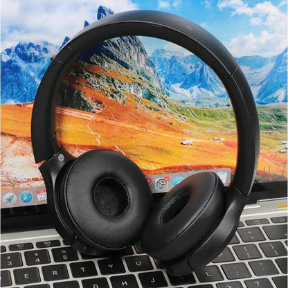 2pcs Protein Leather Earphone Replacement Earpads Pads For Sony H810N(Black) - Earmuff & Pad by buy2fix | Online Shopping UK | buy2fix