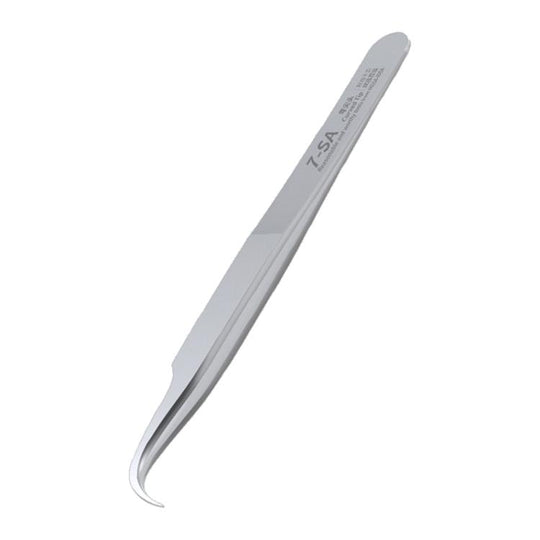 MEGA-IEDA High Hard Non-magnetic Stainless Steel Repair Tweezers, Model:Curved Tip