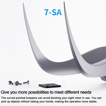 MEGA-IEDA High Hard Non-magnetic Stainless Steel Repair Tweezers, Model:Curved Tip - Tweezers by buy2fix | Online Shopping UK | buy2fix