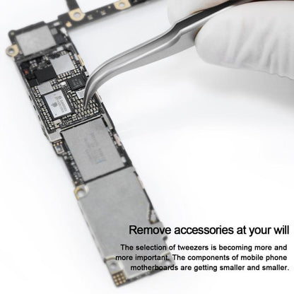 MEGA-IEDA High Hard Non-magnetic Stainless Steel Repair Tweezers, Model:Long Tip - Tweezers by buy2fix | Online Shopping UK | buy2fix