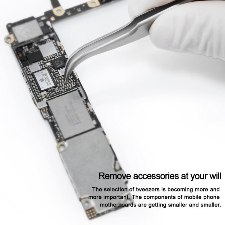 MEGA-IEDA High Hard Non-magnetic Stainless Steel Repair Tweezers, Model:Short Tip - Tweezers by buy2fix | Online Shopping UK | buy2fix