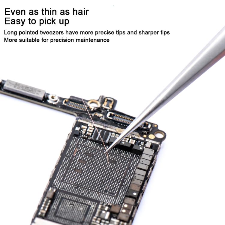 MEGA-IEDA High Hard Non-magnetic Stainless Steel Repair Tweezers, Model:Long Tip - Tweezers by buy2fix | Online Shopping UK | buy2fix