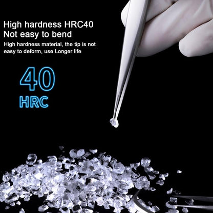 MEGA-IEDA High Hard Non-magnetic Stainless Steel Repair Tweezers, Model:Short Tip - Tweezers by buy2fix | Online Shopping UK | buy2fix