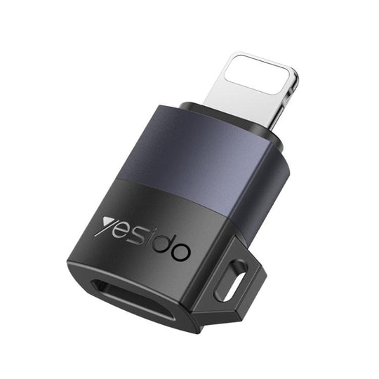Yesido GS30 Micro USB Female to 8 Pin Male 12W Charging Adapter(Black)
