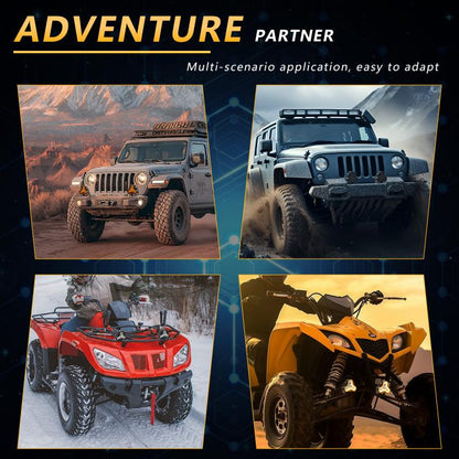 2pcs/Pack Car 80W High-power Matrix Triangle Cannon Work Light with Cable Set(Black) - Work Lights by buy2fix | Online Shopping UK | buy2fix