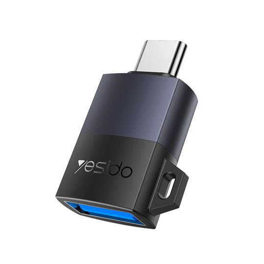 Yesido GS31 USB 3.0 Female to Type-C Male 18W Charging Adapter(Black)