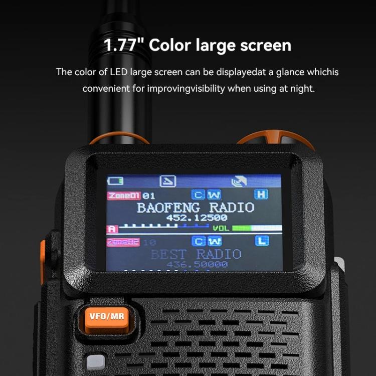 Baofeng 5RH PRO Handheld GPS/Beidou System Positioning Bluetooth Programmable Intercom, Plug:EU Plug - Handheld Walkie Talkie by BAOFENG | Online Shopping UK | buy2fix