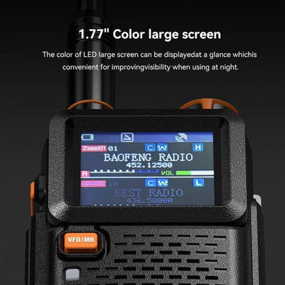 Baofeng 5RH PRO Handheld GPS/Beidou System Positioning Bluetooth Programmable Intercom, Plug:EU Plug - Handheld Walkie Talkie by BAOFENG | Online Shopping UK | buy2fix