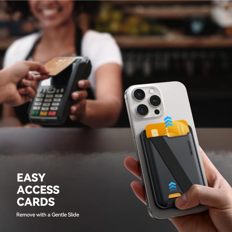 JOYROOM JR-ZS432 MagSafe Wallet Phone Holder(Black) - Adhesive Card Holders by JOYROOM | Online Shopping UK | buy2fix