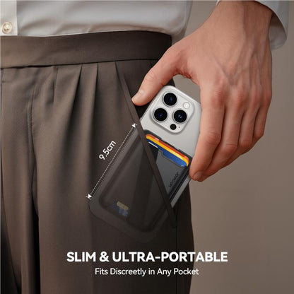 JOYROOM JR-ZS432 MagSafe Wallet Phone Holder(Black) - Adhesive Card Holders by JOYROOM | Online Shopping UK | buy2fix