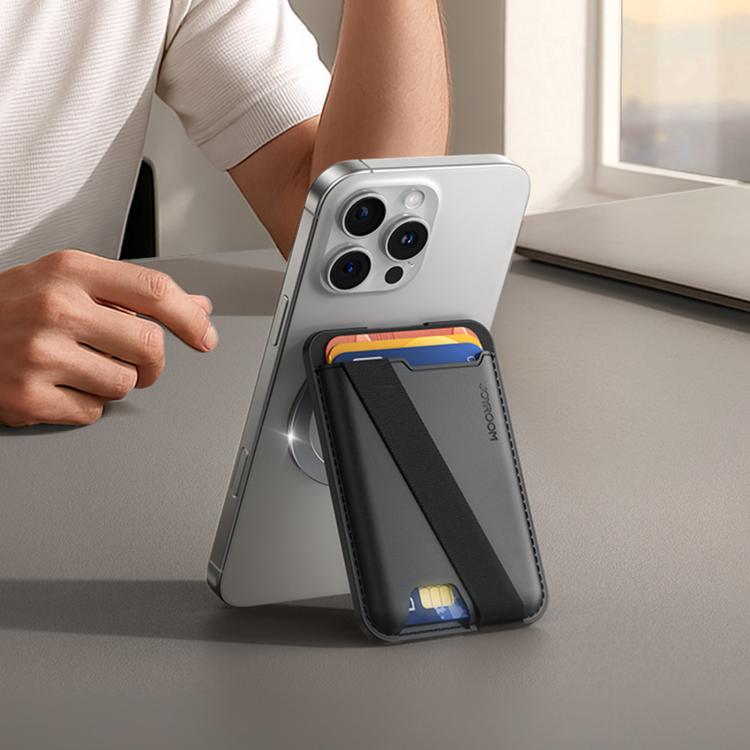 JOYROOM JR-ZS432 MagSafe Wallet Phone Holder(Black) - Adhesive Card Holders by JOYROOM | Online Shopping UK | buy2fix