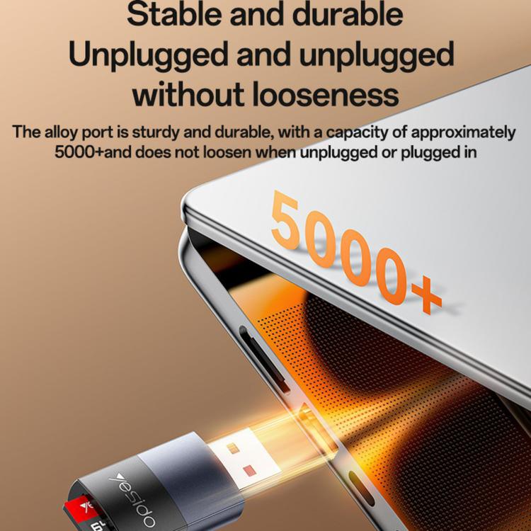 Yesido GS36 USB 3.0 TF Card Reader(Black) -  by Yesido | Online Shopping UK | buy2fix