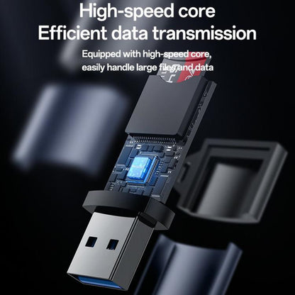 Yesido GS36 USB 3.0 TF Card Reader(Black) -  by Yesido | Online Shopping UK | buy2fix